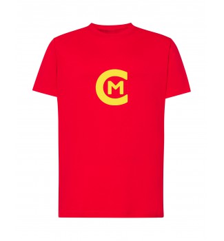 Koszulka czerwona logo CM